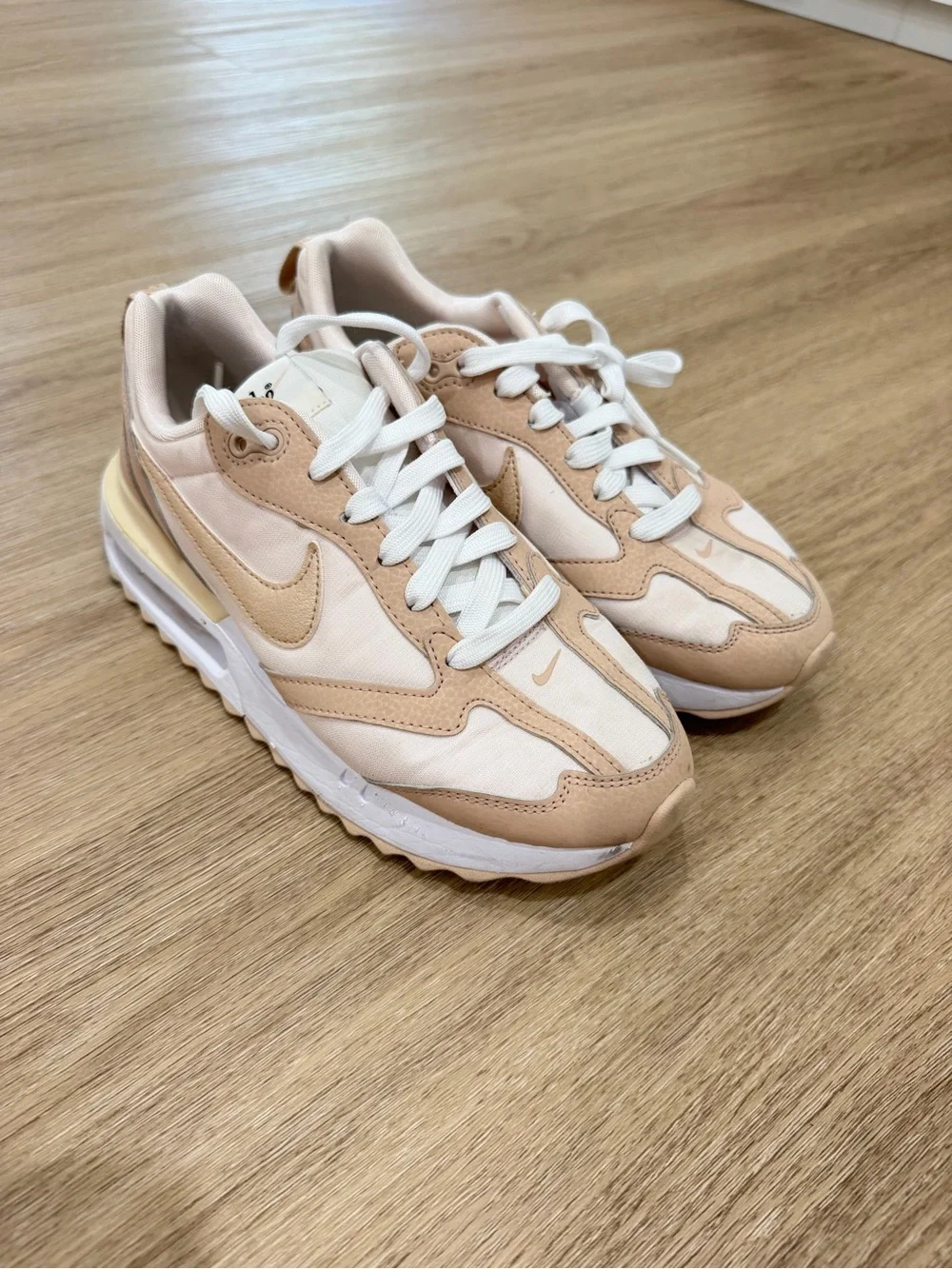 Nike Women’s Light Pink Tan Retro Runner Sneakers